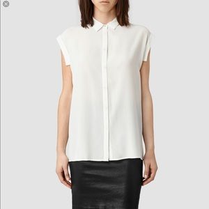 Allsaints small silk blouse worn once